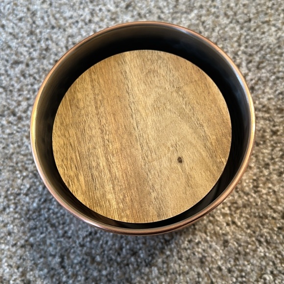 Uncommon James Copper Nesting Canisters w/Wood lids, EUC - Picture 4 of 5